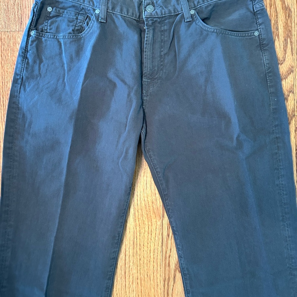 7 for all Mankind Jeans, Grey, 5-Pocket Style, Straight-Leg Jeans, 36 X 34 - Picture 2 of 12